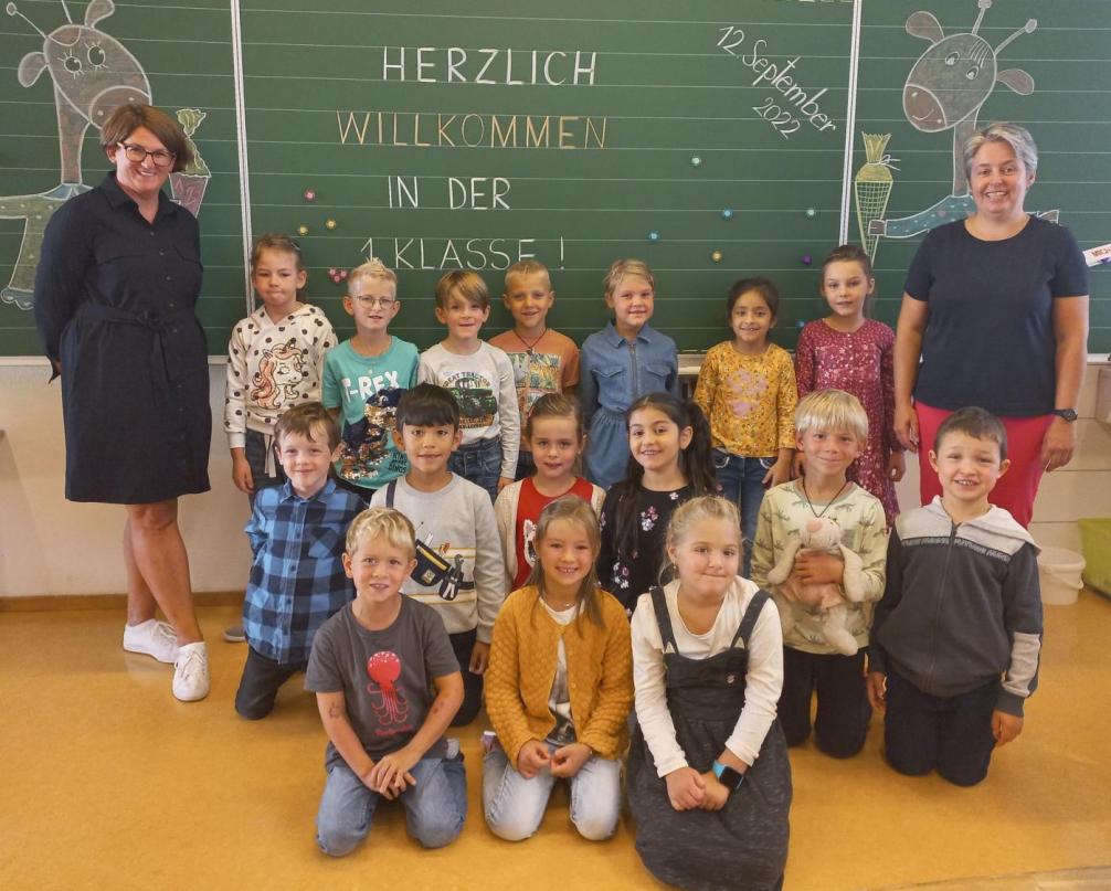 Klasse 1b erster Schultag