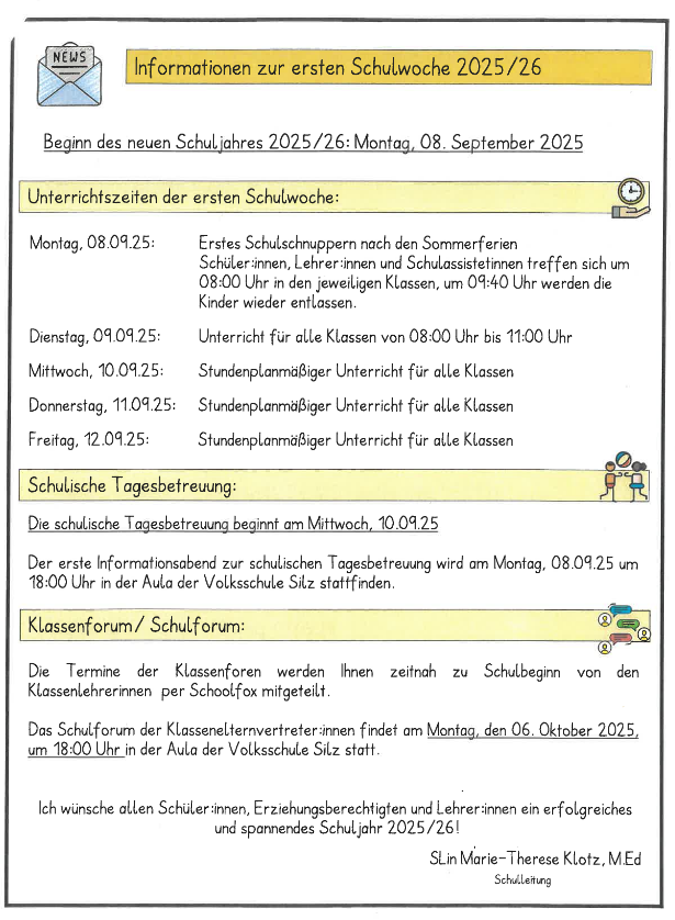 Erste Schulwoche 